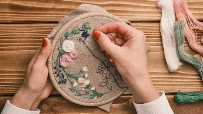 آموزشی embroidery
