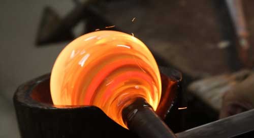 شیشه ذوب شده