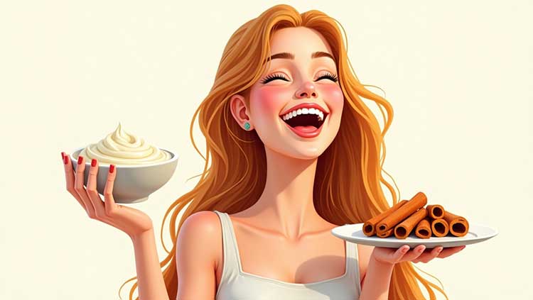 خواص برای مو دارچین و ماست برای مو