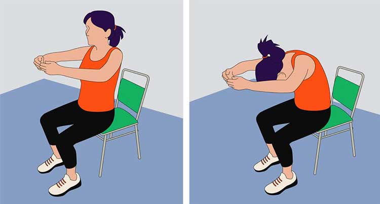 ورزش با صندلی کرانچ نشسته