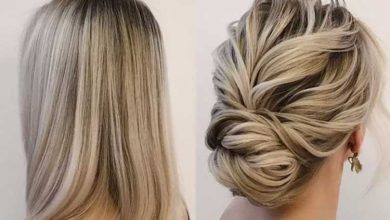 آموزش شینیون خطی موی کوتاه و فیلم آموزشی