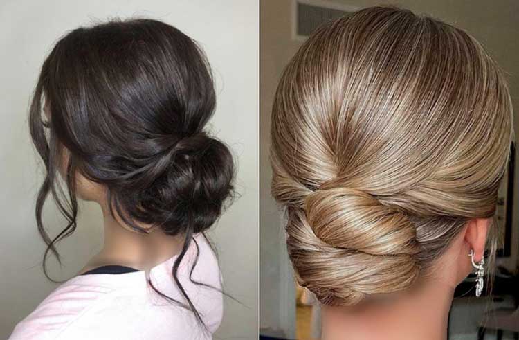 شینیون موهای کوتاه