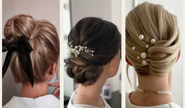 شینیون موهای کوتاه